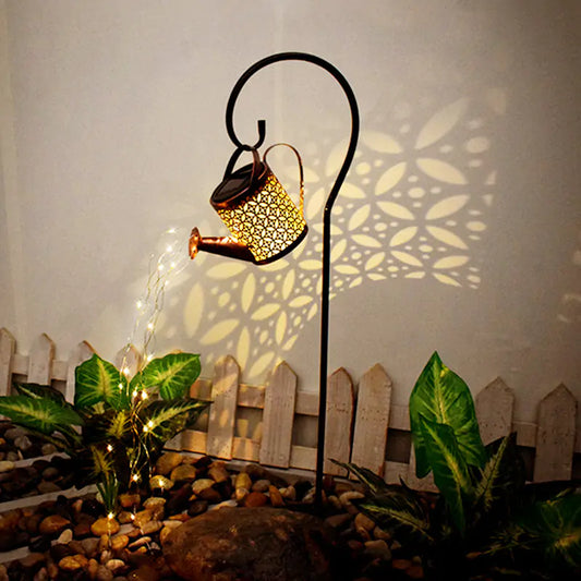 Solar light-Watering can garden light